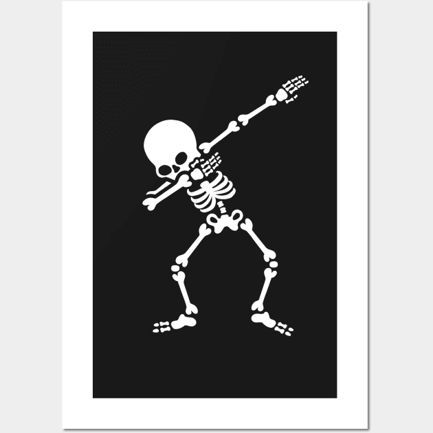 Dabbing skeleton (Dab) Wall Art by LaundryFactory